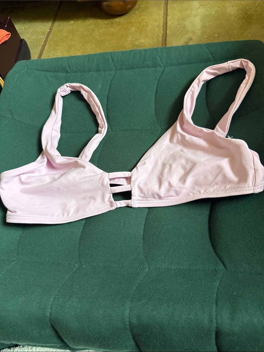 Light pink swim top bikini lspace